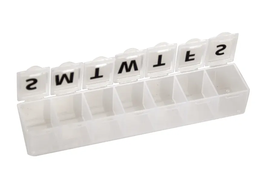 Cutie medicamente saptamanala organizator pentru administrare corecta tratament