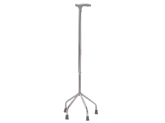 Baston reglabil cu 4 picioare aluminiu pentru stabilitate maxima recuperare neurologica