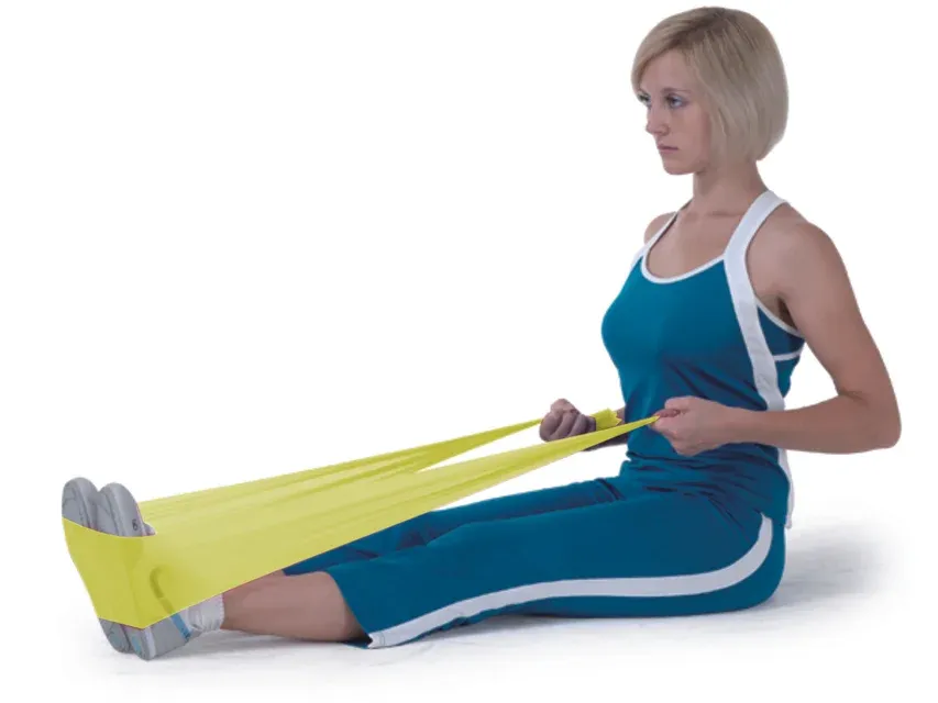 Banda exercitii fizice fara latex 1.5m negru pentru utilizare individuala recuperare
