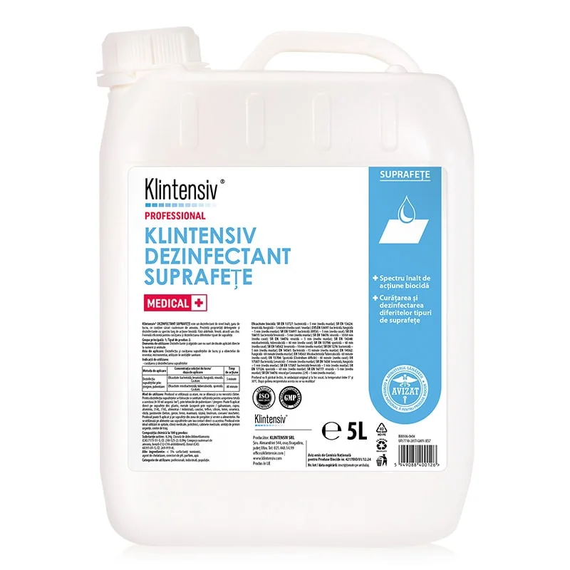 Dezinfectant suprafete profesional Klintensiv 5 litri