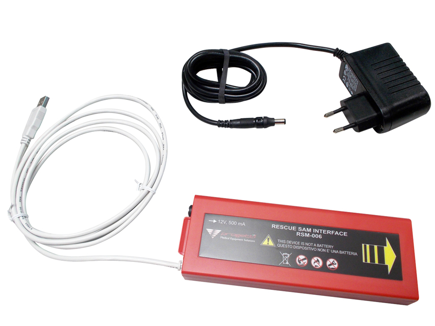 Interfata USB Defibrilator Tip AED semiautomat cu indicatii sonore in ROMANA si manual in engleza - RESCUE SAM
